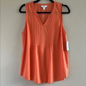 Croft & Barrow Pintuck Sleeveless Shell Top